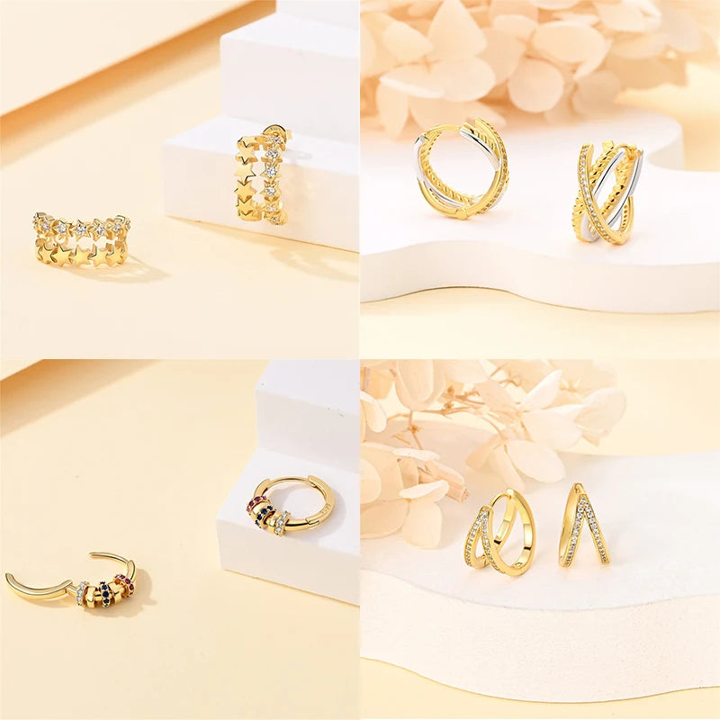 Pendientes Colgantes de Plata 925 con Abeja, Luna y Perla