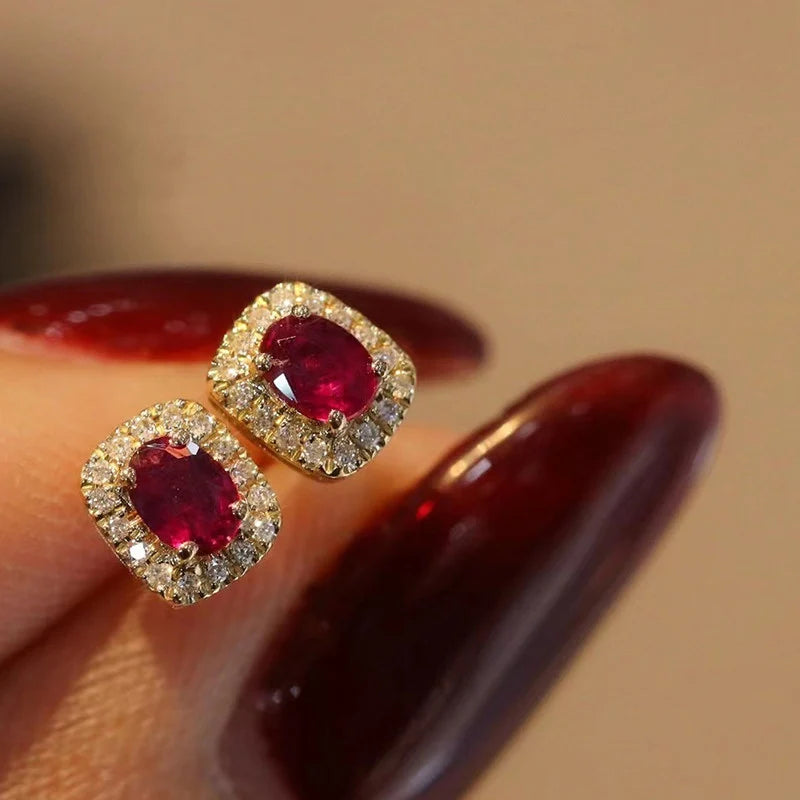 Pendientes Halo con Circonita