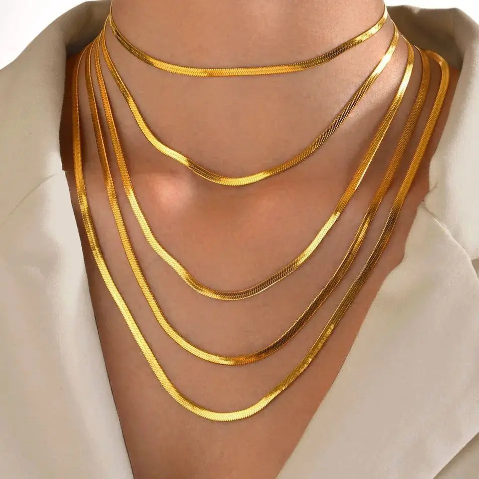 Collar Cadena Espiga Dorada